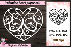 Heart SVG templates, Love Card Svg Product Image 1