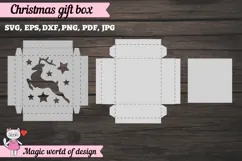 Reindeer Christmas SVG File, Cute Winter Reindeer Design Product Image 2
