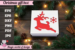 Reindeer Christmas SVG File, Cute Winter Reindeer Design Product Image 4
