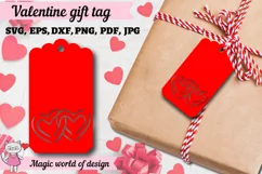St. Valentine's day paper cut hearts price tags svg Product Image 1