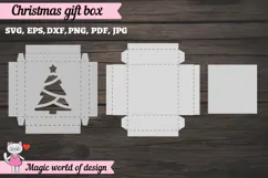 Christmas Tree Gift Box SVG, Christmas Tree Cut File Product Image 6