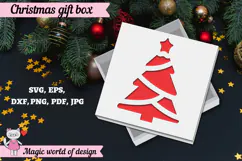 Christmas Tree Gift Box SVG, Christmas Tree Cut File Product Image 3