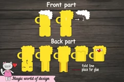 Beer mug gift card money holder svg for Cutting Machines Product Image 2