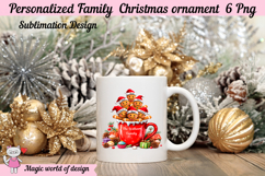Family Christmas ornament clipart PNG bundle for sublimation Product Image 5
