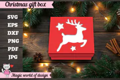 Reindeer Christmas SVG File, Cute Winter Reindeer Design Product Image 4