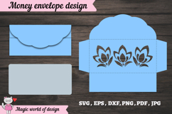 Paper Cut Birthday Money Envelope SVG Product Image 2