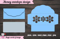 Paper Cut Birthday Money Envelope SVG Product Image 2
