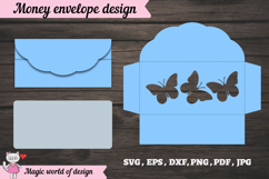 Butterflies Money Envelope SVG Paper Cut SVG Product Image 2