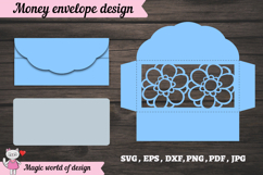 Floral Birthday Money Envelope svg Product Image 2