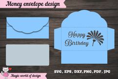 Floral Birthday Money Envelope svg Product Image 2
