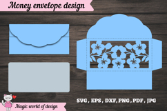 Paper Cut Birthday Money Envelope SVG Product Image 2