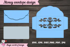 Happy Birthday Money Envelope Paper Cut SVG Product Image 2