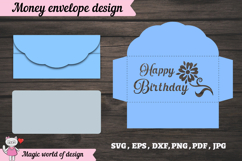 Luxury Birthday Money Envelope SVG Product Image 2