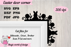 Easter Bunny Door Corner svg Product Image 1