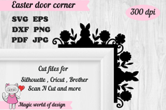 Easter Bunny Door Corner svg Product Image 2