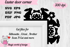 Easter Decoration| Door Corner |Easter Bunny Door Sign Product Image 1