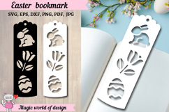Easter Bookmark SVG Cut Files, Bookmark Papercut Product Image 1