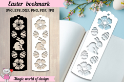 Easter Bookmark SVG Cut Files, Bookmark Papercut Product Image 1