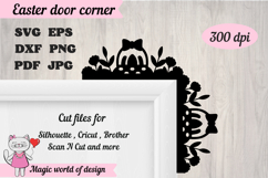 Easter Door Corner Laser Cut svg Product Image 2