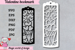 Heart bookmarks svg, Valentine's Day Product Image 1