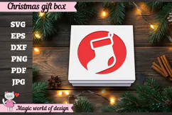Christmas Gift Square Box SVG Product Image 3
