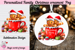 Family Christmas ornament clipart PNG 2 name Product Image 1