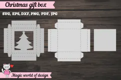 Christmas Tree Gift Box SVG, Christmas Tree Cut File Product Image 2