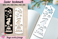 Easter Bookmark SVG Cut Files, Bookmark Papercut Product Image 1