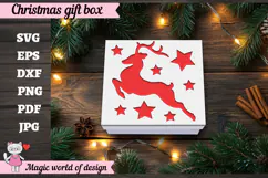 Reindeer Christmas SVG File, Cute Winter Reindeer Design Product Image 3