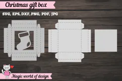 Christmas Gift Square Box SVG Product Image 2