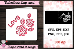Valentines day card papercut, Love card svg Product Image 1