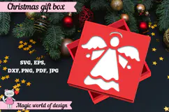 Christmas Gift Box SVG, 3D Layered Gift Box Paper Cut Product Image 2