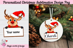 Christmas Reindeer Png, Santa Sack Personalized PNG Product Image 1