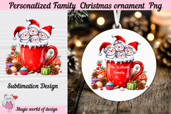 Snowman Family Christmas Ornament PNG 4 name Product Image 1