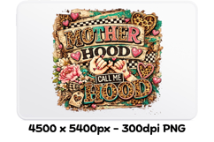 Motherhood Call Me Hood PNG Sublimation Design Product Image 2