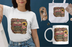 Mom Heart of the Family PNG Sublimation Design Product Image 2