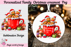 Family Christmas ornament clipart PNG 4 name Product Image 1