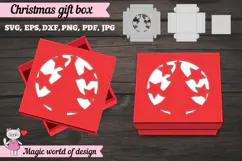 Christmas Tree Gift Box SVG, Christmas Tree Cut File Product Image 3