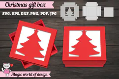 Christmas Tree Gift Box SVG, Christmas Tree Cut File Product Image 3