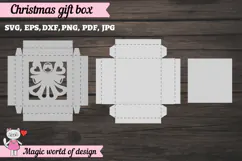 Christmas Gift Box SVG, 3D Layered Gift Box Paper Cut Product Image 4