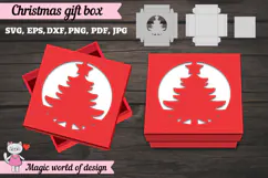 Christmas Tree Gift Box SVG, Christmas Tree Cut File Product Image 4