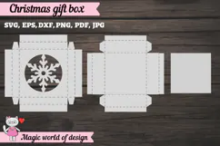 Christmas Snowflake Gift Box SVG, Snowflake Cut File, Christ Product Image 4