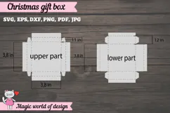 Christmas Snowflake Gift Box SVG, Snowflake Cut File, Christ Product Image 2