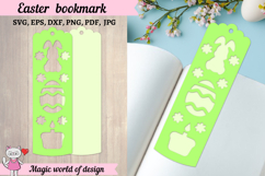 Easter Bookmark SVG Cut Files, Bookmark Papercut Product Image 1