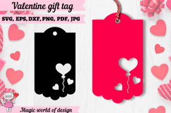 St. Valentine's day gift tags papercut template Product Image 1