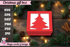 Christmas Tree Gift Box SVG, Christmas Tree Cut File Product Image 5