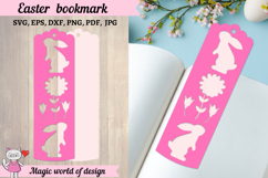Easter Bookmark SVG Cut Files, Bookmark Papercut Product Image 1