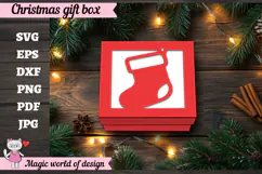 Christmas Gift Square Box SVG Product Image 5