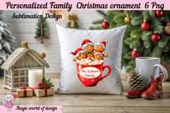 Personalized Gingerbread Family PNG Bundle, Custom Name Product Image 8