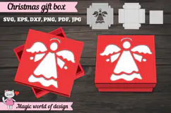 Christmas Gift Box SVG, 3D Layered Gift Box Paper Cut Product Image 3
